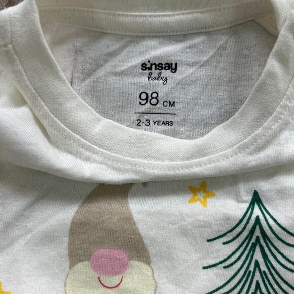 Christmas Gnome Kids Pajama Set | Santa Print Festive Nightwear NWT - Picture 4 of 5